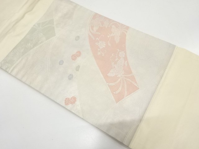 JAPANESE KIMONO / NAGOYA OBI / WOVEN PHEONIX & KIKU 
